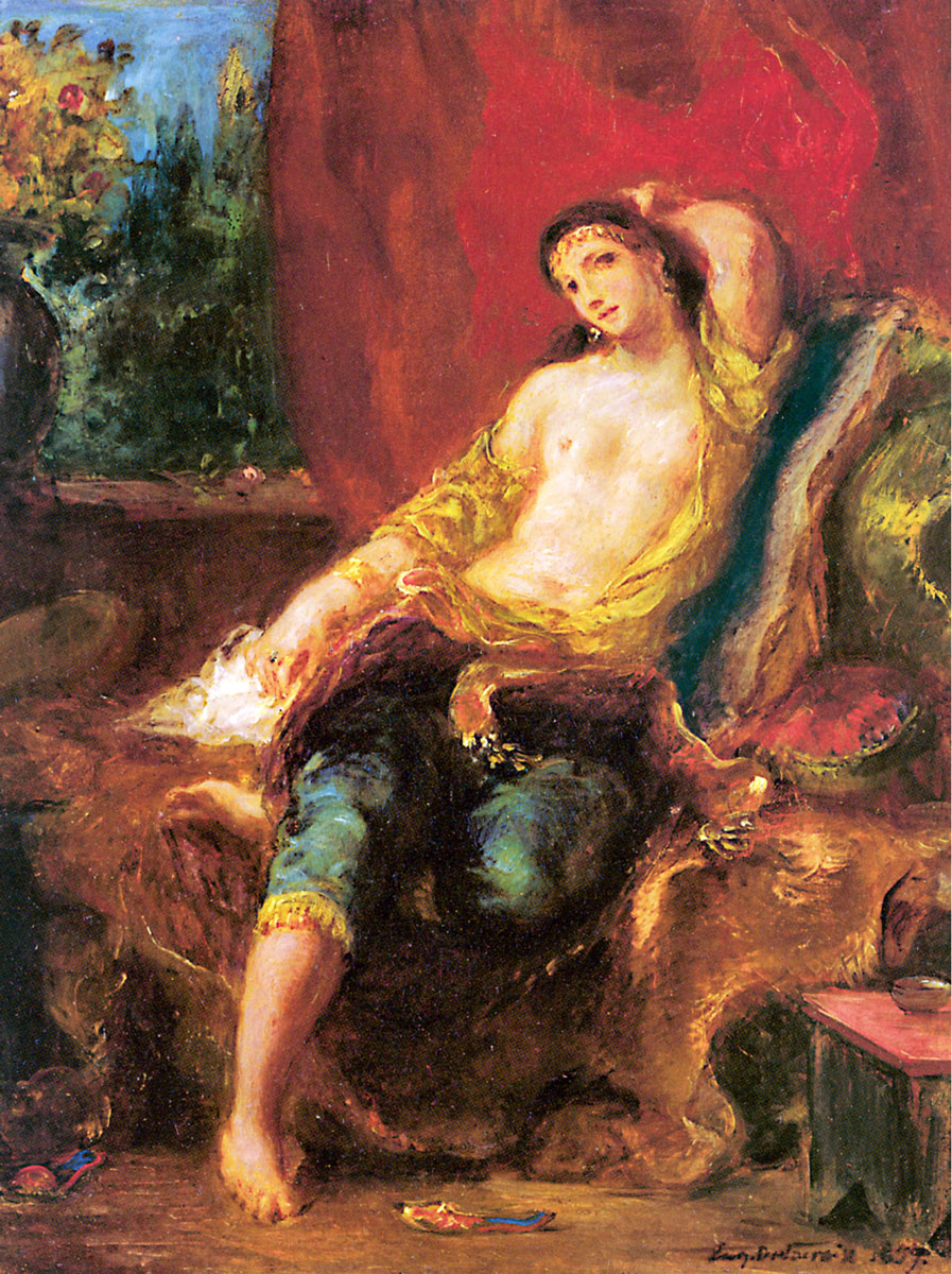 Eugène Delacroix, Odalisque, 1857.