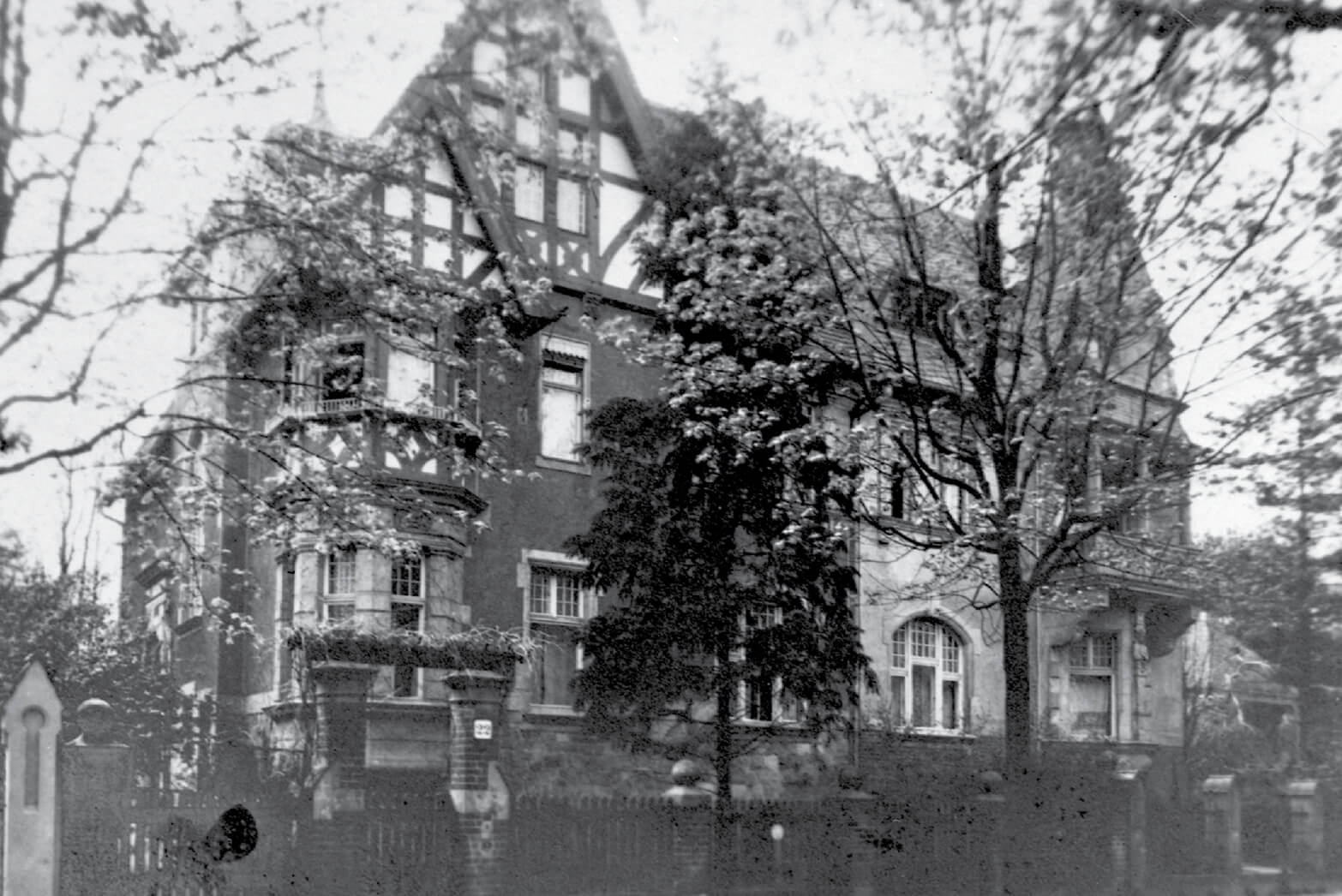 An undated photograph by Murnau of his semi-detached villa (left half), Douglasstrasse 22, Berlin. Courtesy Deutsche Kinemathek—Sammlung Murnau.