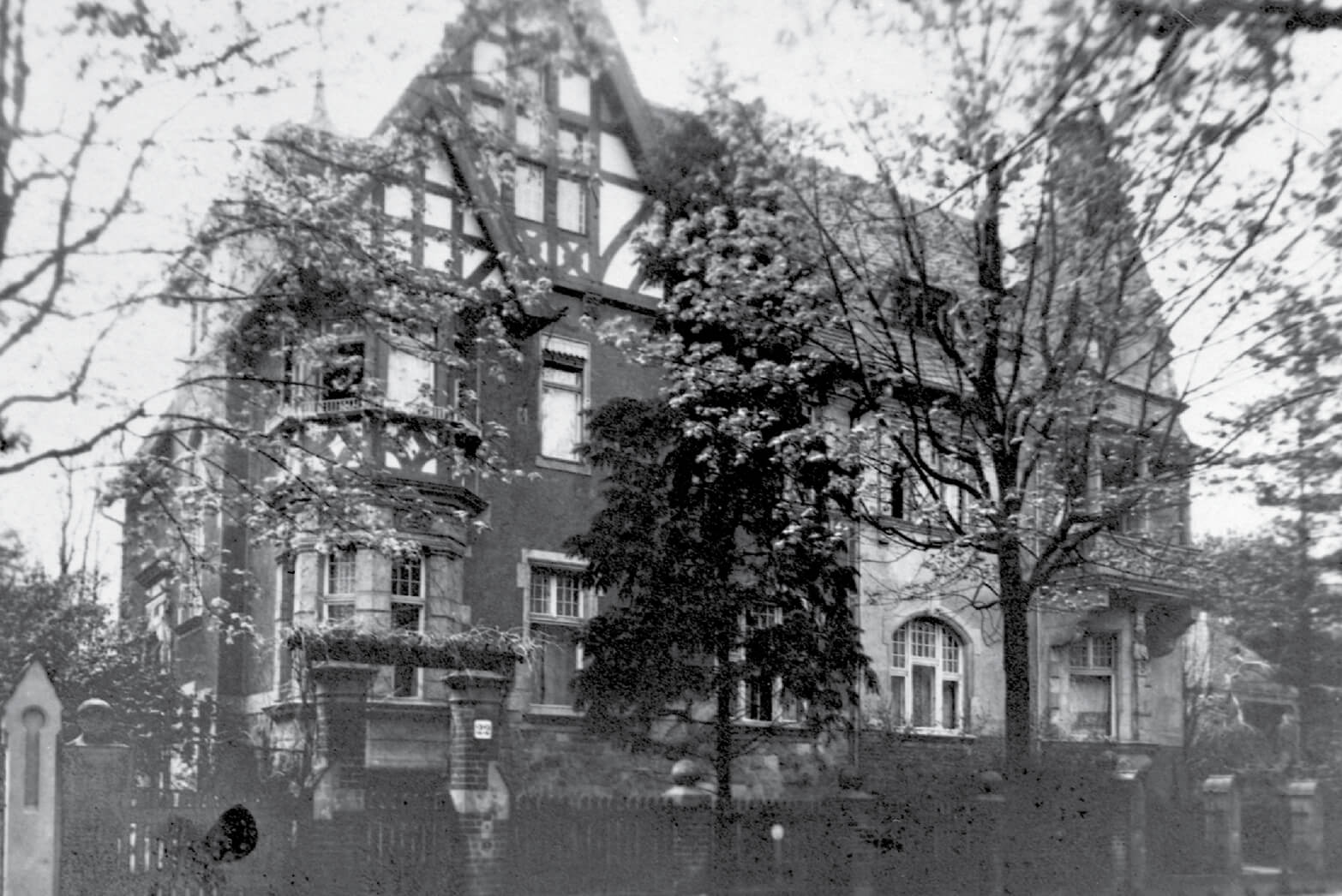 An undated photograph by Murnau of his semi-detached villa at Douglasstrasse twenty two in Berlin.