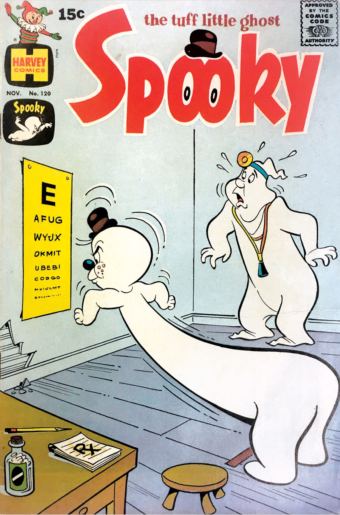 An image from the November nineteen seventy edition of Harvey Comics series