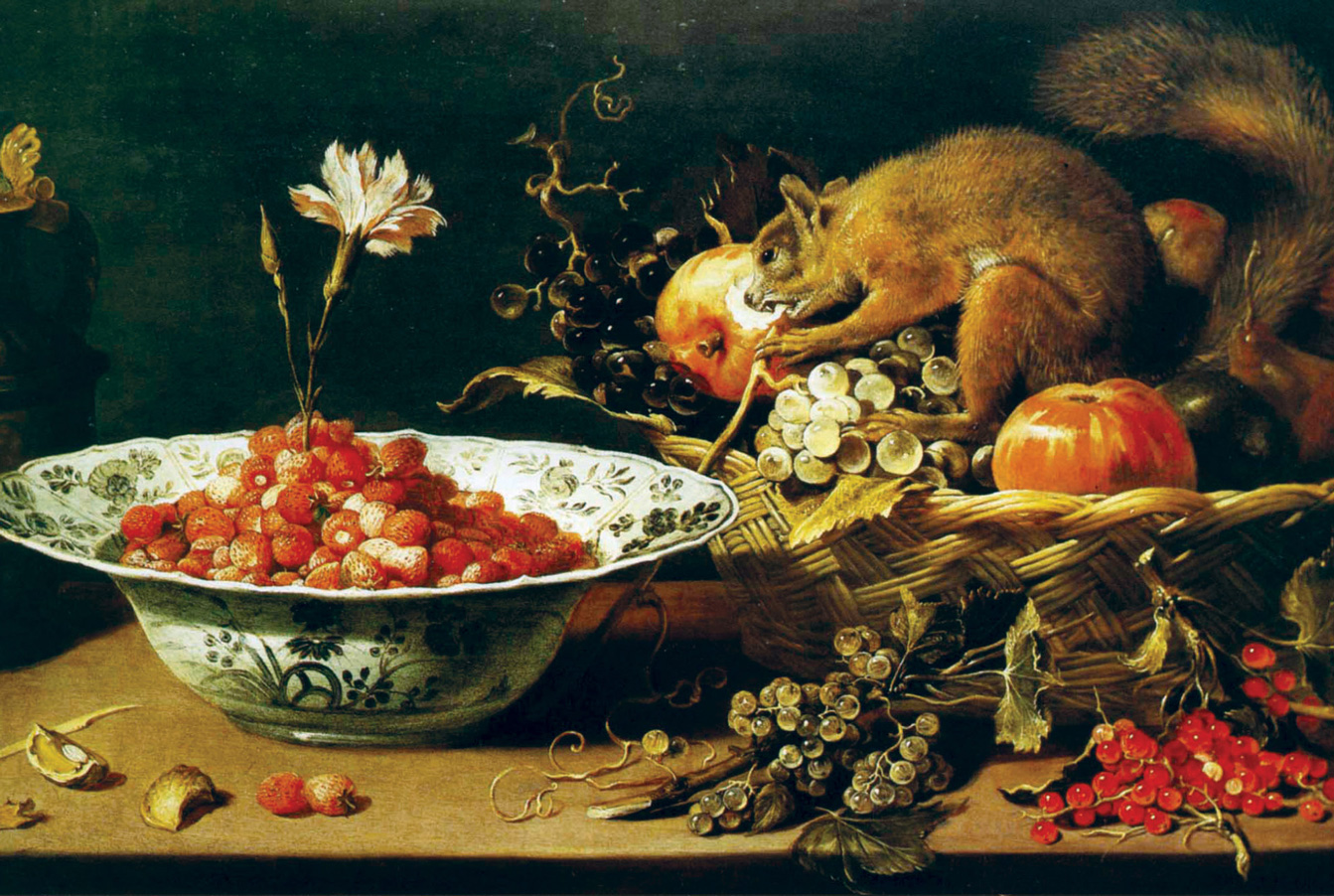 An unfluffy interloper. Frans Snyders’s 1615 Fruit Piece with Squirrel.