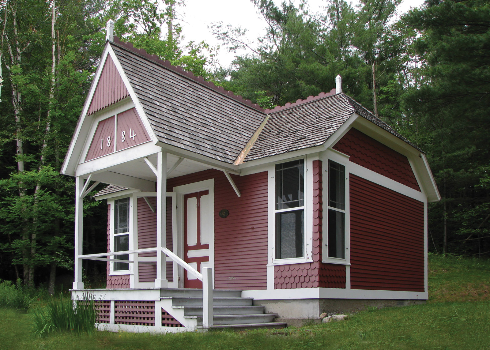 The first building constructed for Edward Trudeau’s Adirondack Cottage Sanitarium. Built in 1884, the Little Red, as it was known, hosted its first two patients in February of the following year.