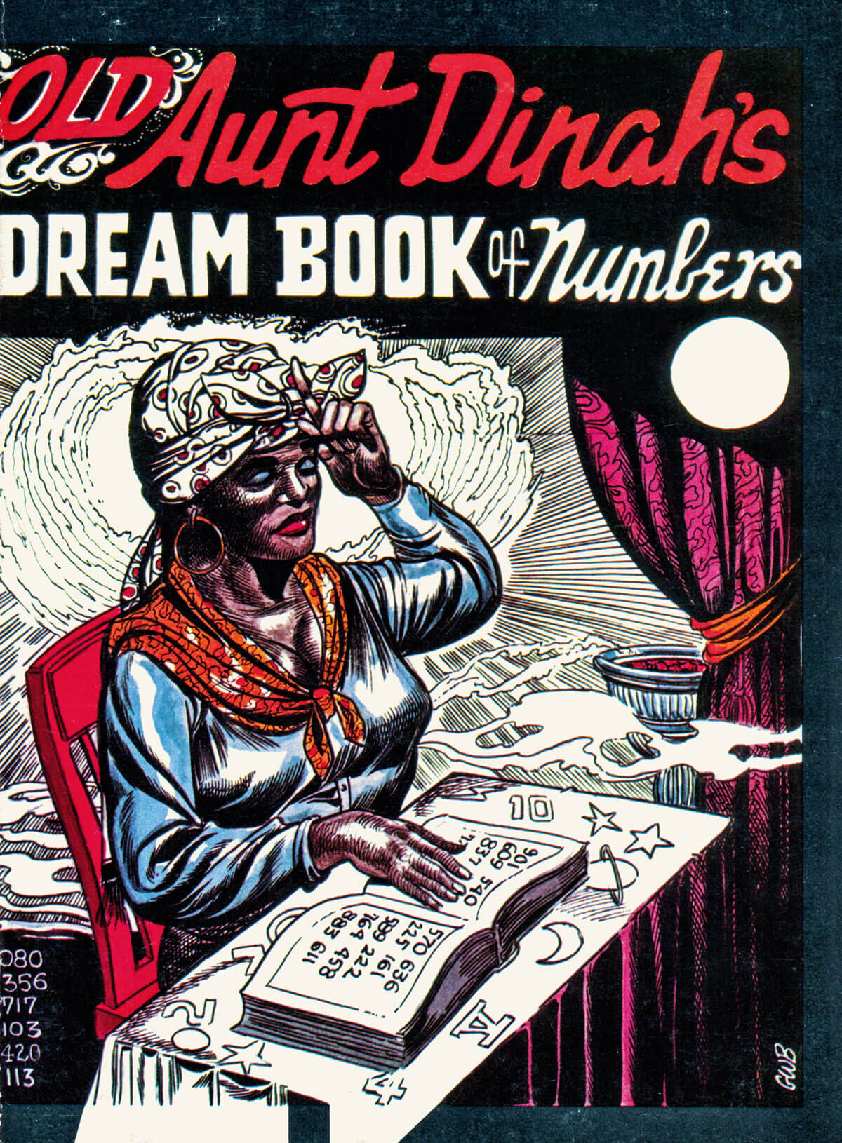 Eugene Bilbrew also provided the illustration for the front cover of Old Aunt Dinah’s Dream Book of Numbers, published by Wholesale in 1972. Though unrelated to the two “Aunt Dinah” dream books that had been published in the nineteenth century, the 1972 volume traded on the continuing popularity of the character within the genre.