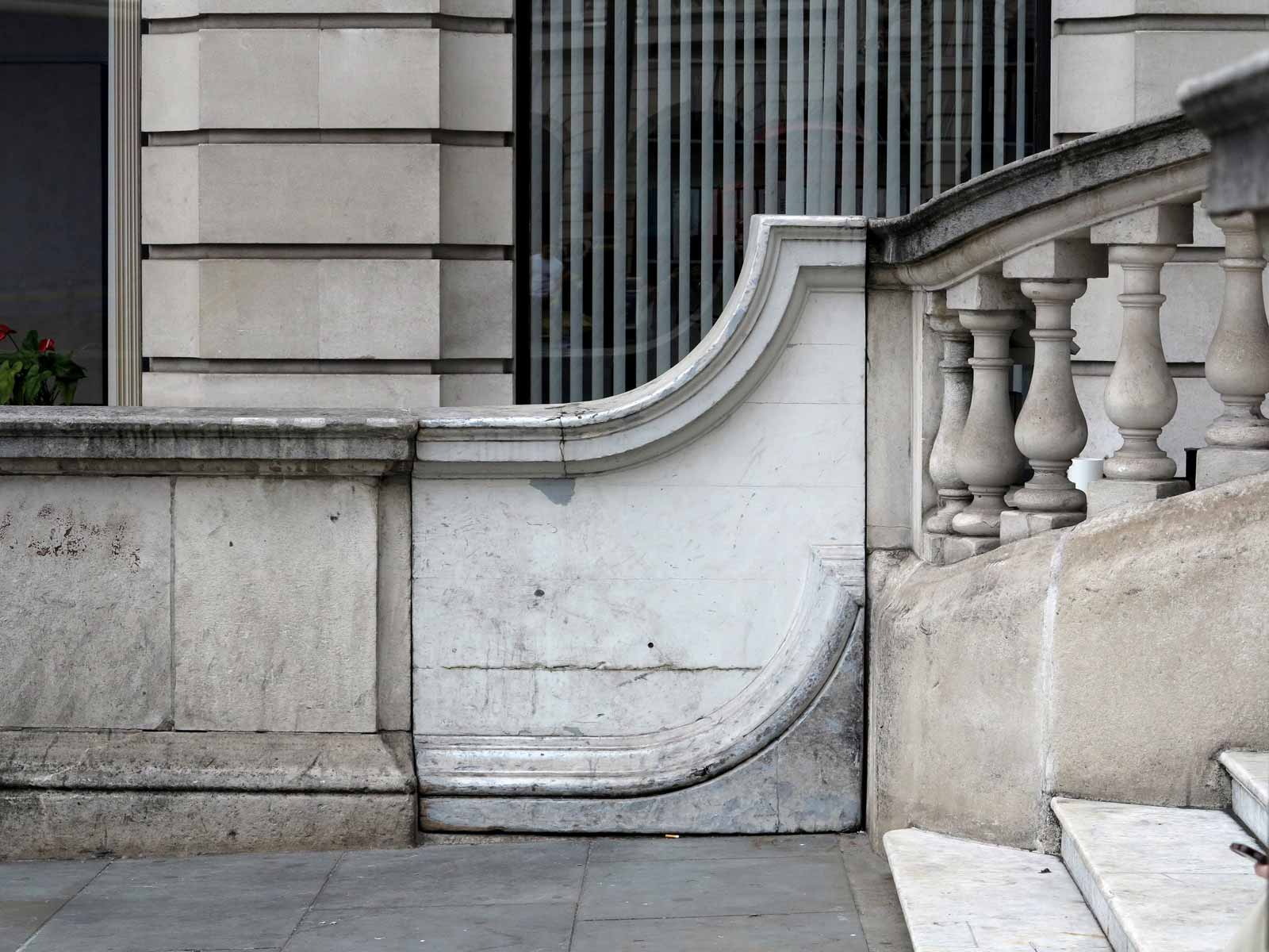 Photograph of the backdoor of an embassy.