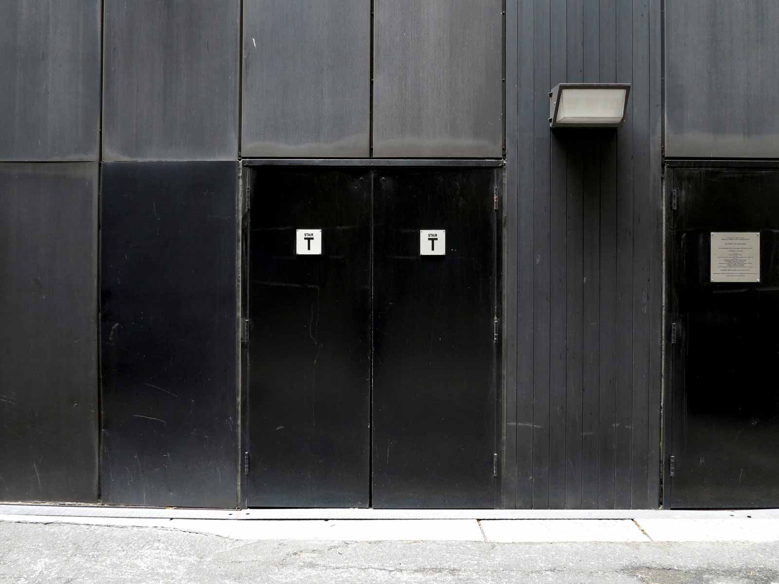 Photograph of the backdoor of an embassy.