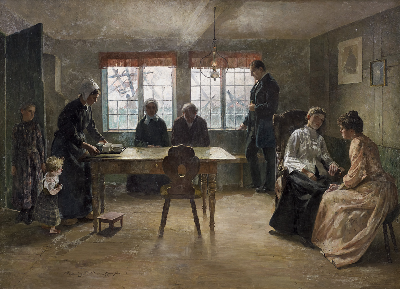 An eighteen ninety-three painting by Christian Ludwig Bokelmann whose German title can be translated as “After the Fire.”