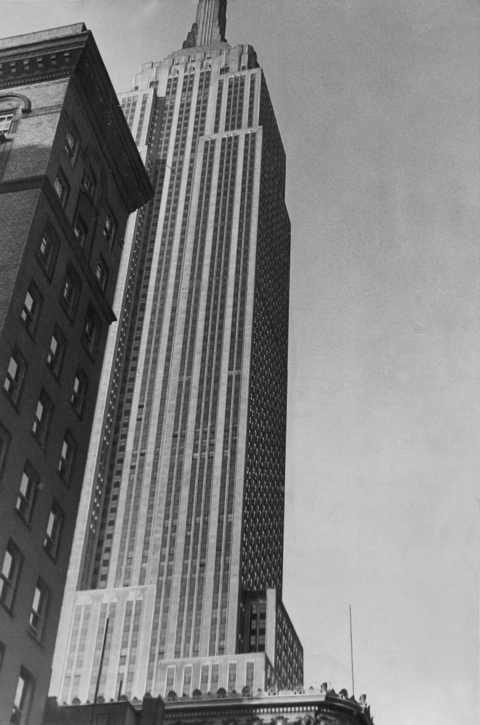 Photograph by Ilf of the Empire State Building, circa nineteen thirty-five. 