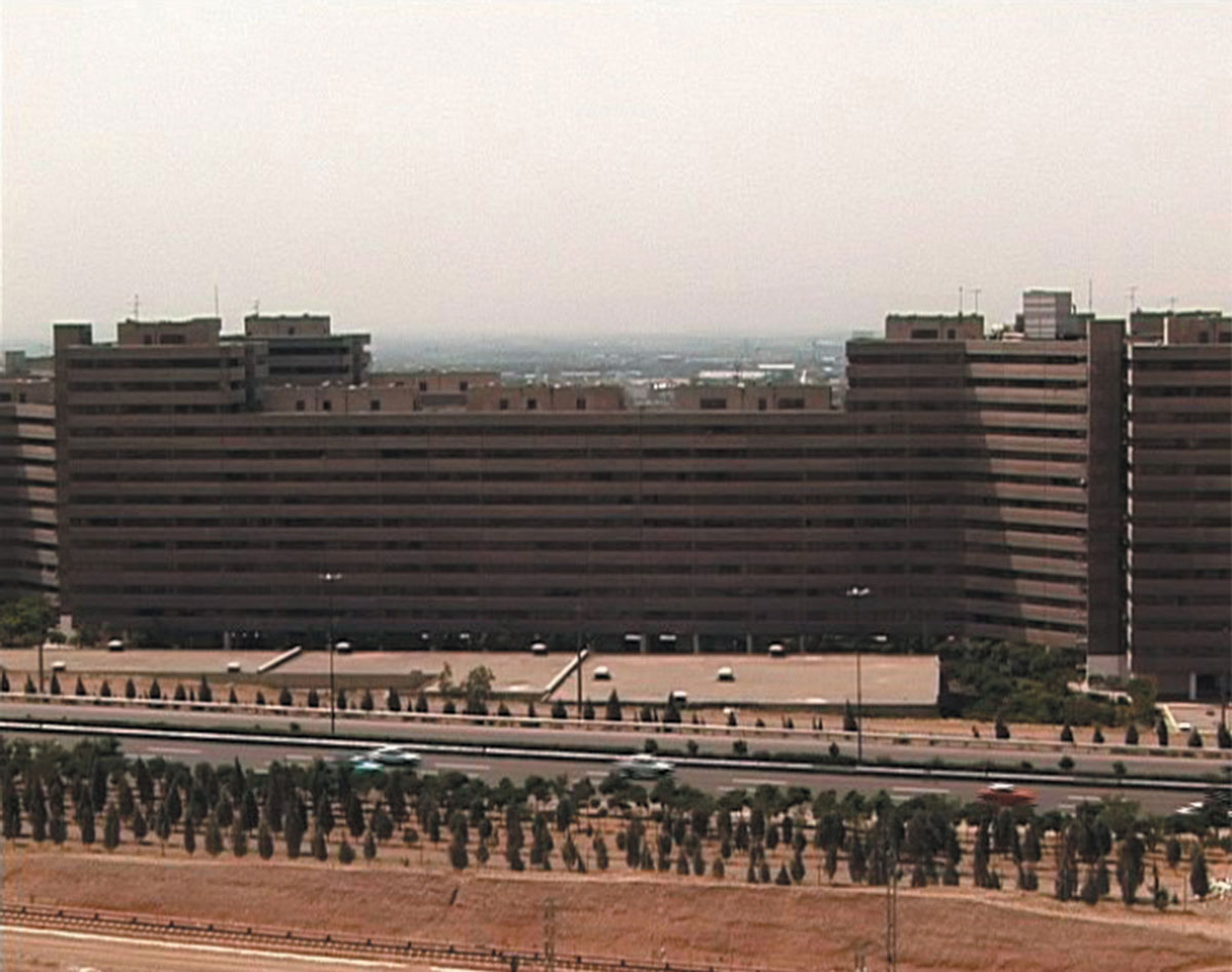 A photograph of the Ekbatan housing complex in the western part of Tehran, Iran.