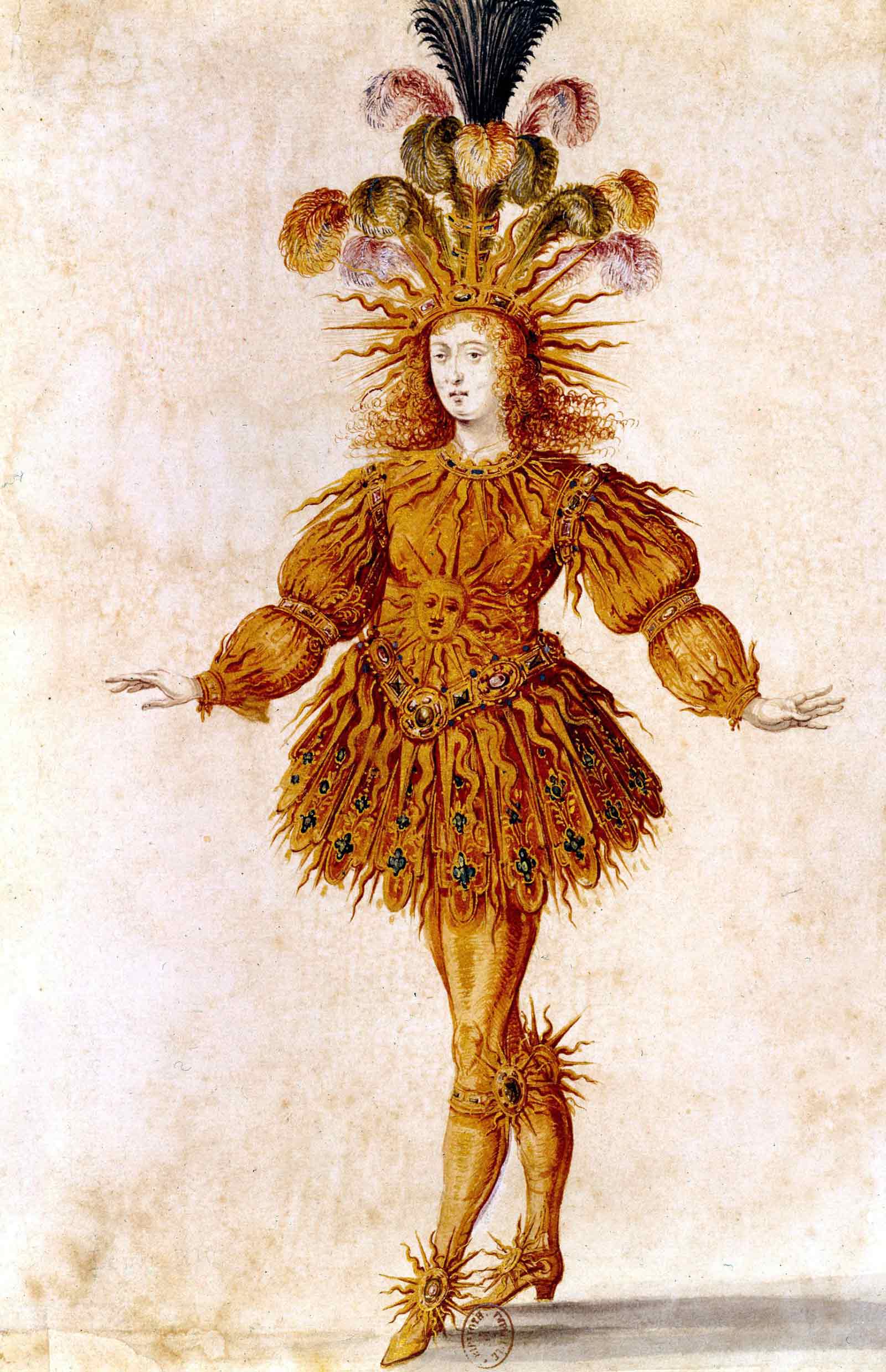 Sun King, Louis XIV, king of France. Stock Vector
